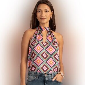 NWT TRINA TURK HALTER‎ TOP SIZE SMALL